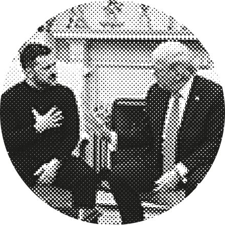 stilisiertes Foto von Wolodymyr Selenskyj und Donald Trump