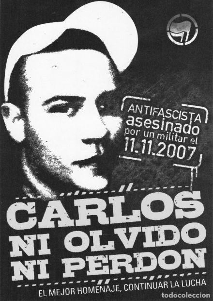 Flyer zum Gedenken an den sechzehnjährigen Carlos